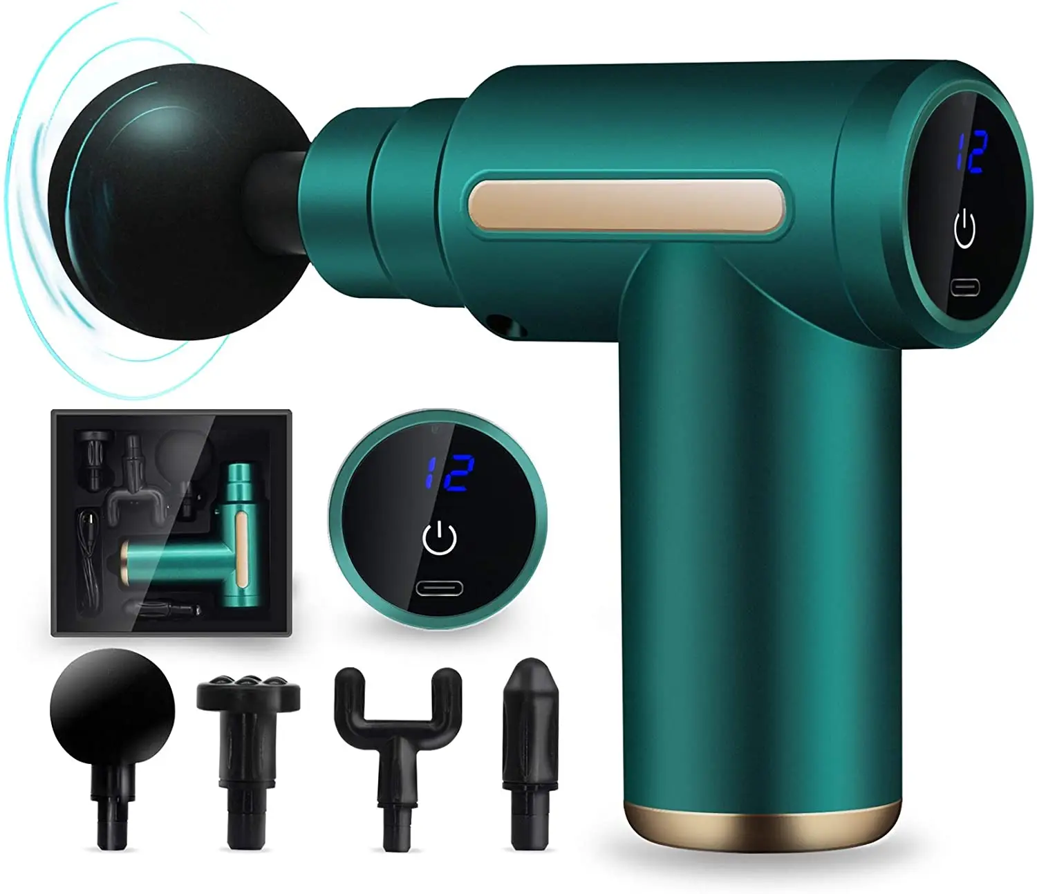 Мини-пистолет для расслабления мышц портативный 6 скоростей | Красота и здоровье