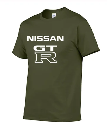 

Summer Men's T-Shirt GTR Car Logo Printed Crew neck Cotton high quality Men's short sleeve Fashion Casual T-Shirt c