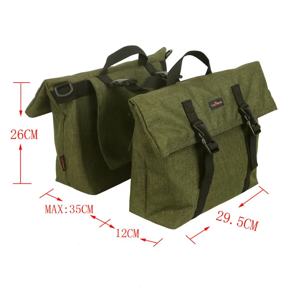 Винтажная велосипедная сумка Tourbon водонепроницаемая уличная на плечо для