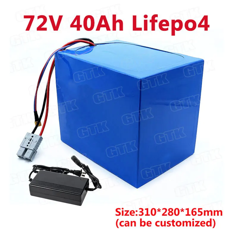 Мощный литиевый Аккумулятор Lifepo4 72В 40ач с 60A BMS для электрического скутера ebike
