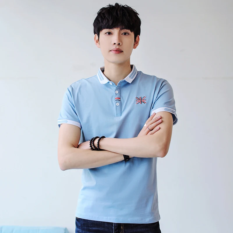 MuLS Summer Mens Polo Shirts Male Brand Quick Dry Fashion Cotton Short 2020 Korean England Style Plus Size Clothes Men #871 | Мужская