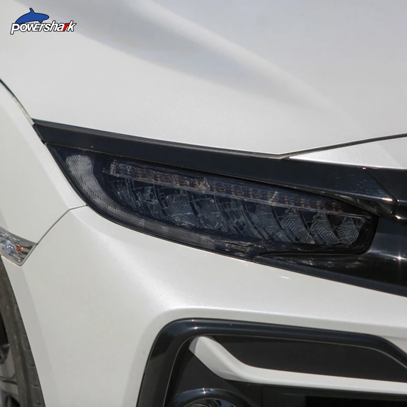 2 Pcs Car Headlight Tint Black Protective Film Protection Transparent TPU Sticker For Honda Civic 10th 2016-2021 Accessories 2 Pcs Car Headlight Tint Black Protective Film Protection Transparent TPU Sticker For Honda Civic 10th 2016-2021 Accessories