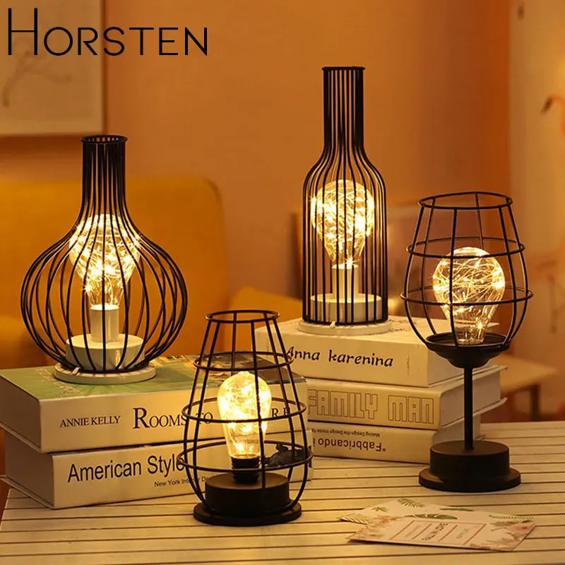 Креативный светильник в виде бутылки красного вина с питанием от батареи