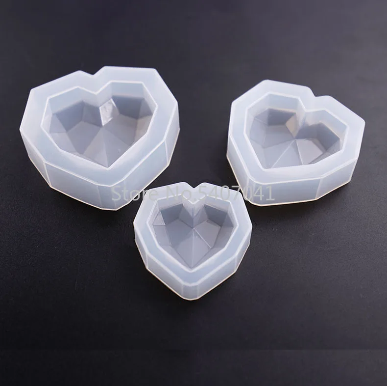 Новые алмазные Силиконовые Ювелирные изделия в форме сердца ручной работы