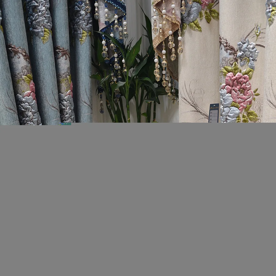 Новая высококачественная шенилля рельефные жаккардовые шторы для гостиной