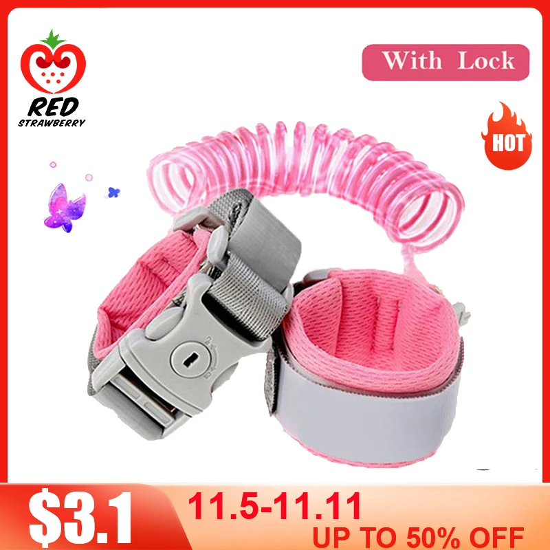 Новый обновленный анти потерянный наручный поводок для малышей ремни