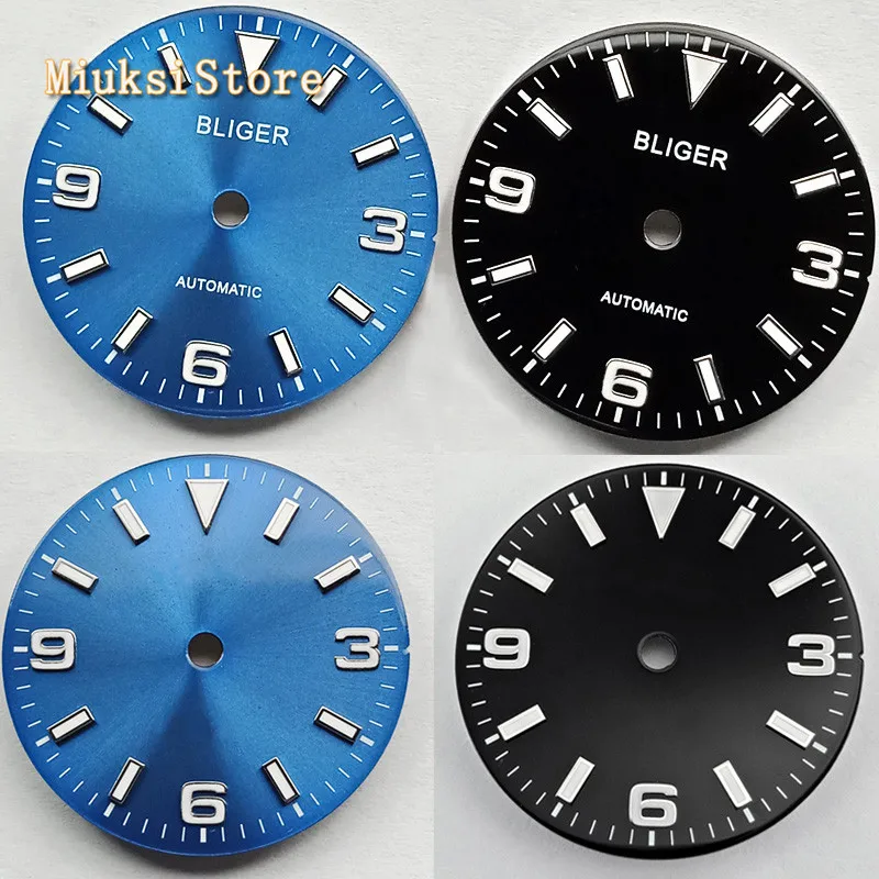 

Bliger 29mm sterile watch dial fit ETA 2836/2824 Mingzhu DG 2813/3804 Miyota 8205/8215/821A/82 series movement