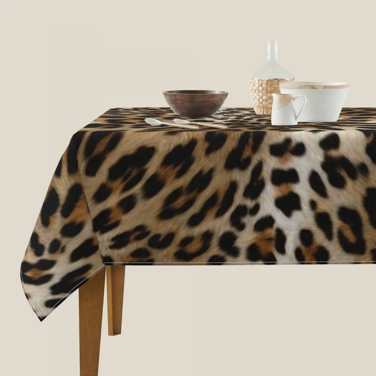 Скатерть с леопардовым принтом модная недорогая ретро-скатерть животного
