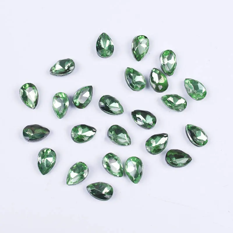 Water Drop Crystal Jewelry Hotfix Rhinestones For Clothes Loose non-Glue Glass Craft Accessories Rhinestone Nail Decor | Дом и сад