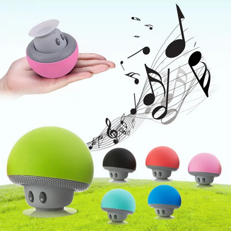 

ANBES Musically Pop Phone Holder Soporte Speakers Mp3 Player Bluetooth Little Mushroom Stand for Xiaomi iPhone Samsung Huawei