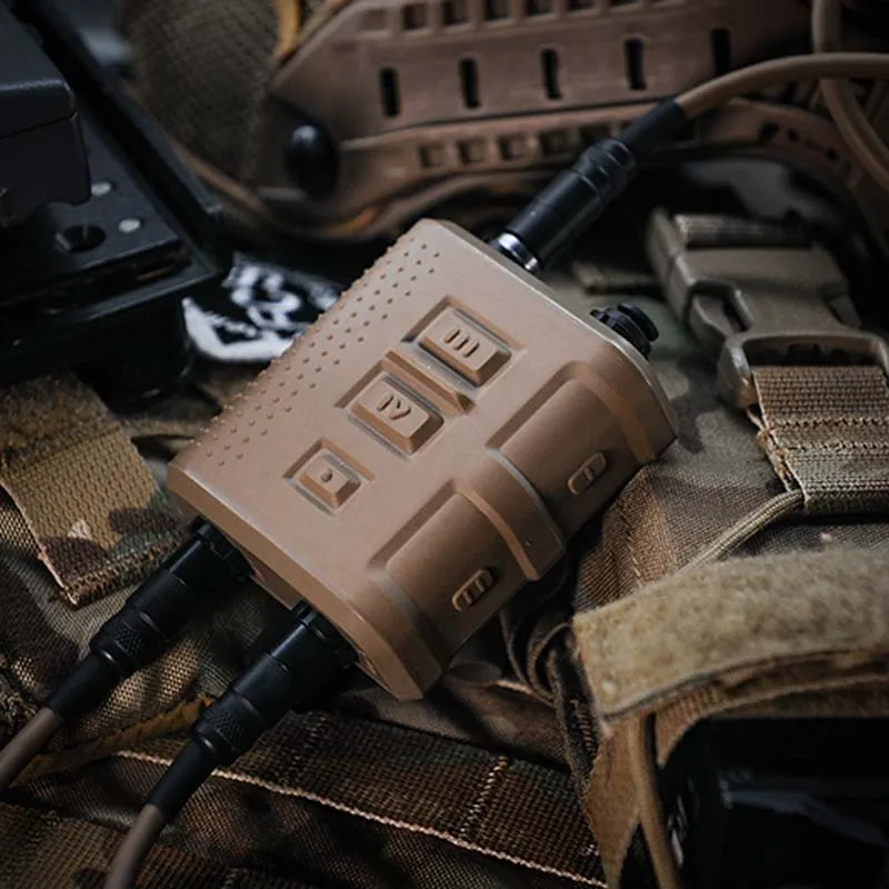 

FCS Military Headset V60 PTT Adapter Kit Transmitter Receiver Connector for TMC-RAC FCS-AMP Comtac III Comtac3 HeadSet