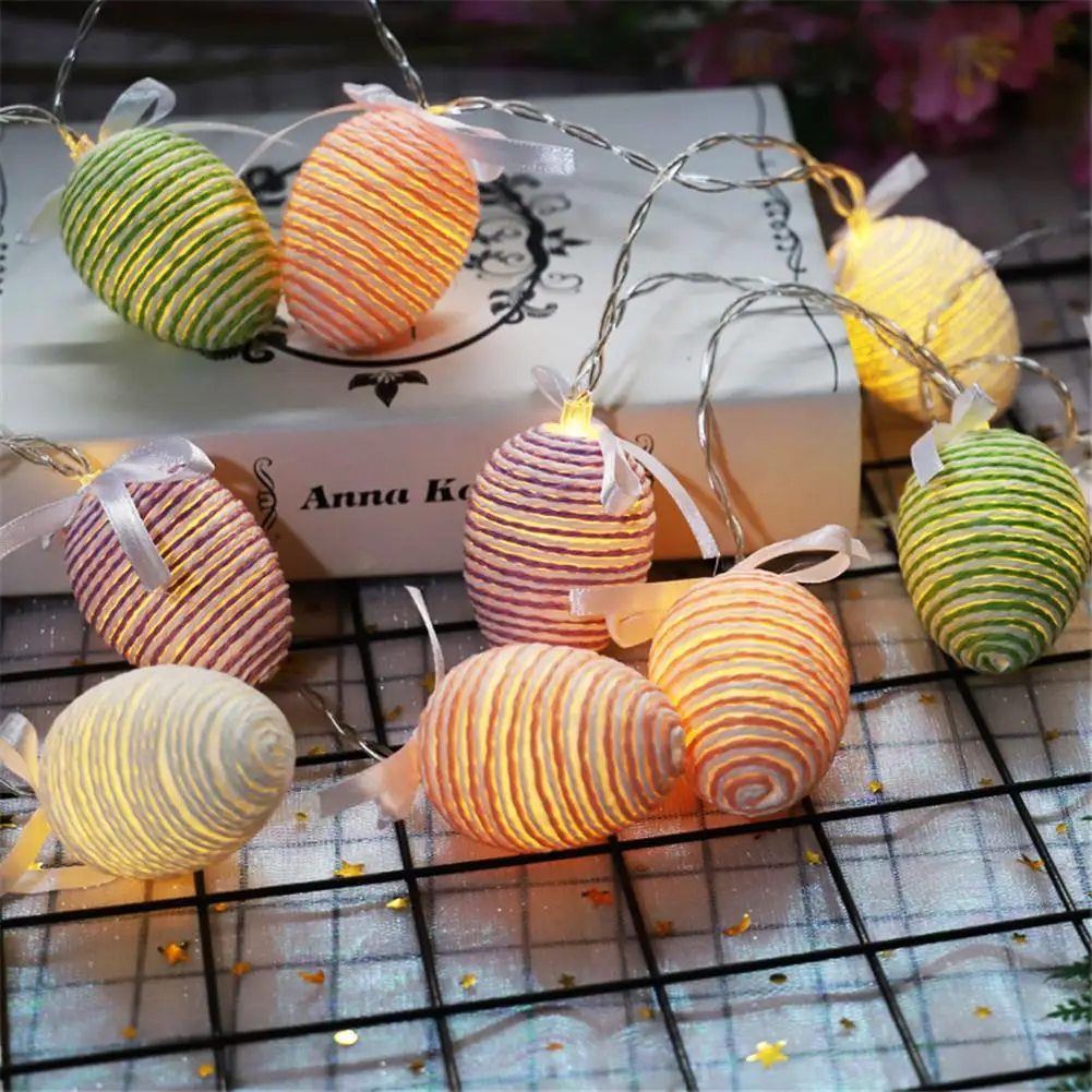 

20LED Easter Eggs String Light Bedroom Party Decoration Fairy Lamp Indoor Outdoor Holiday Wedding Decor Lamp 3M