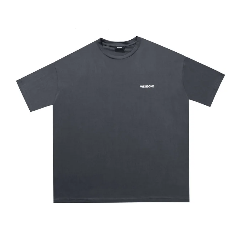 

Oversize WE11DONE T shirt Men Women Top Tees Small Printing WELLDONE T-shirts