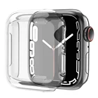 Чехол с полным покрытием для Apple Watch series 7, чехол из ТПУ, бампер, мягкая рамка, чехол с защитой экрана для Iwatch7 41 мм 45 мм, аксессуары