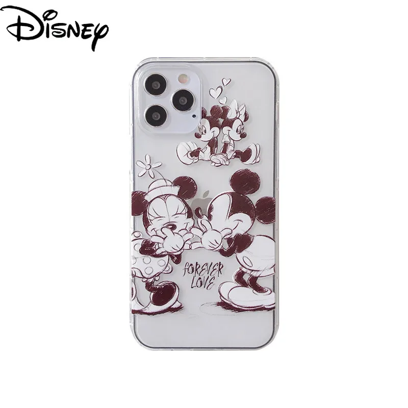 

Disney phone case for iPhone 11 phone case for iPhone 12ProMax cartoon Xs/7Plus/XR/x/xsmax Mickey Minnie phone cover