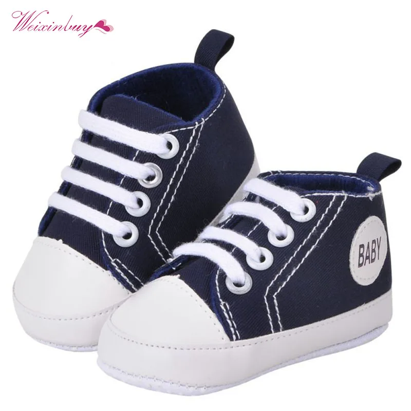 Модная детская парусиновая обувь для малышей Кроссовки маленьких мальчиков и