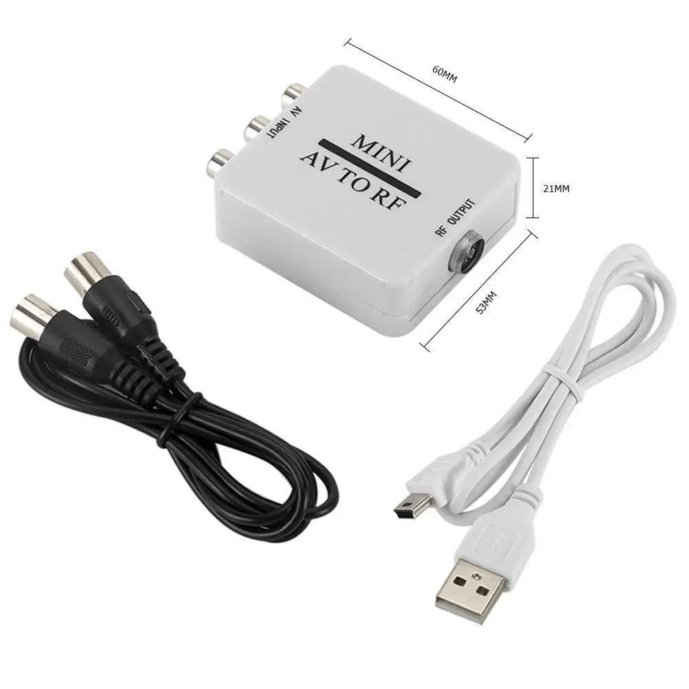 AV к RF 67 25 МГц 61 ТВ коммутатор RCA CVSB Мини HD видео конвертер область применения Vhs