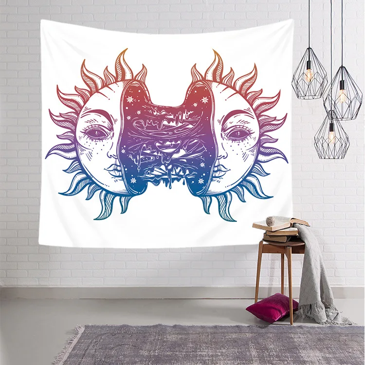 

Sun Moon Stars Tarot Magic Boho Wall Hanging Tapestries for Home Room Decoration Wall Tapestry