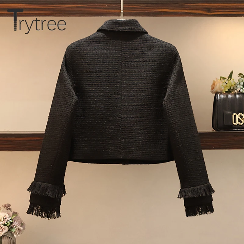 Осенне-зимний комплект из двух предметов Trytree повседневный с отложным воротником