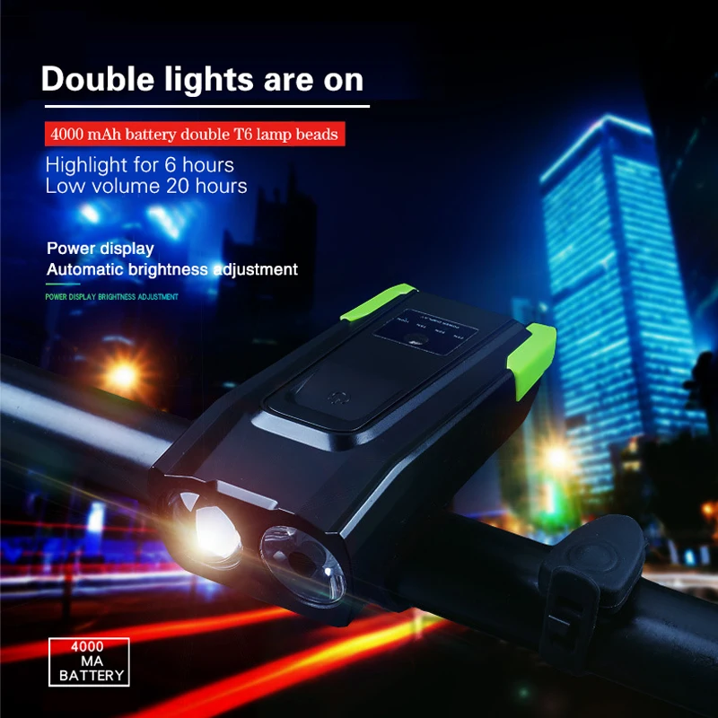 Водонепроницаемый светодиодный передняя фара для велосипеда Светильник лампы MTB