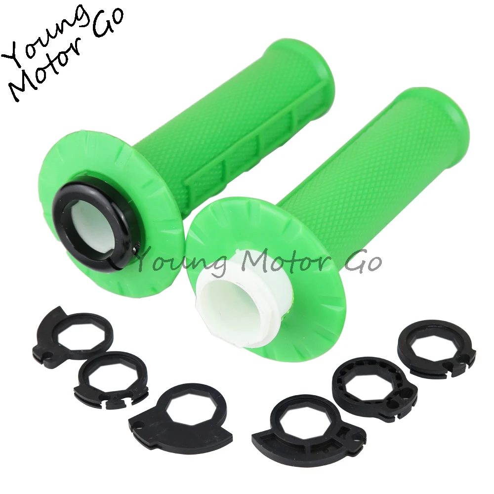 

Motorcycle Non-slip Grips 7/8" 22mm Hand Grip Handlebar Throttle Twist Snap-on Cam For ATV Quad Pit Dirt Bike Motocross Racing