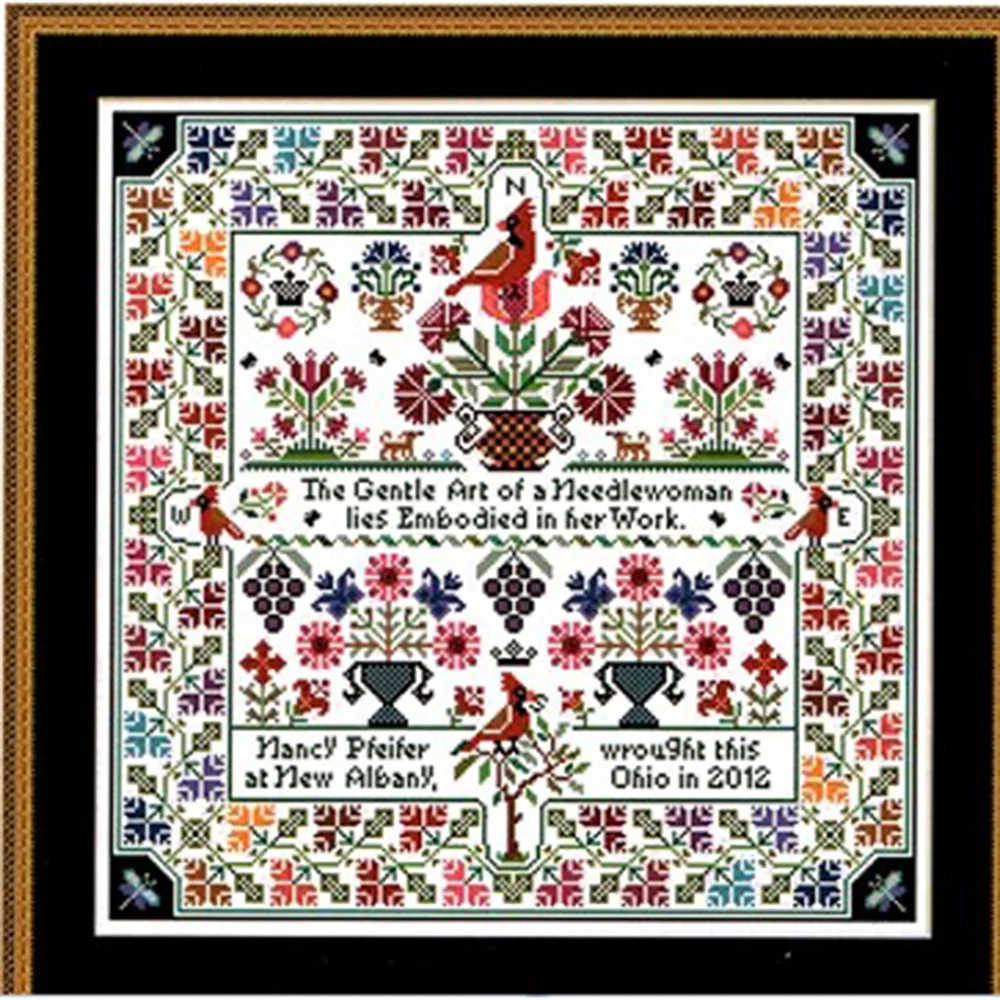 

ZZ5075 For Needlework Kit NOT PRINTED Cross stich Painting Set Cross Stitch Kits Cross-stitch Embroidery Set Stitch Kits Cross