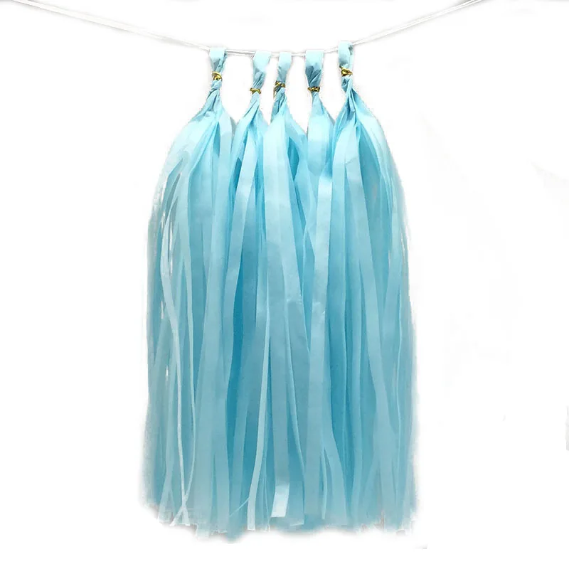 Light blue Русалка вечерние девушки день рождения декоративная Растяжка воздушные шары для дня рождения гирлянда хвост русалки оболочки гирлянды-флажки Детские Декор - Цвет: Light blue