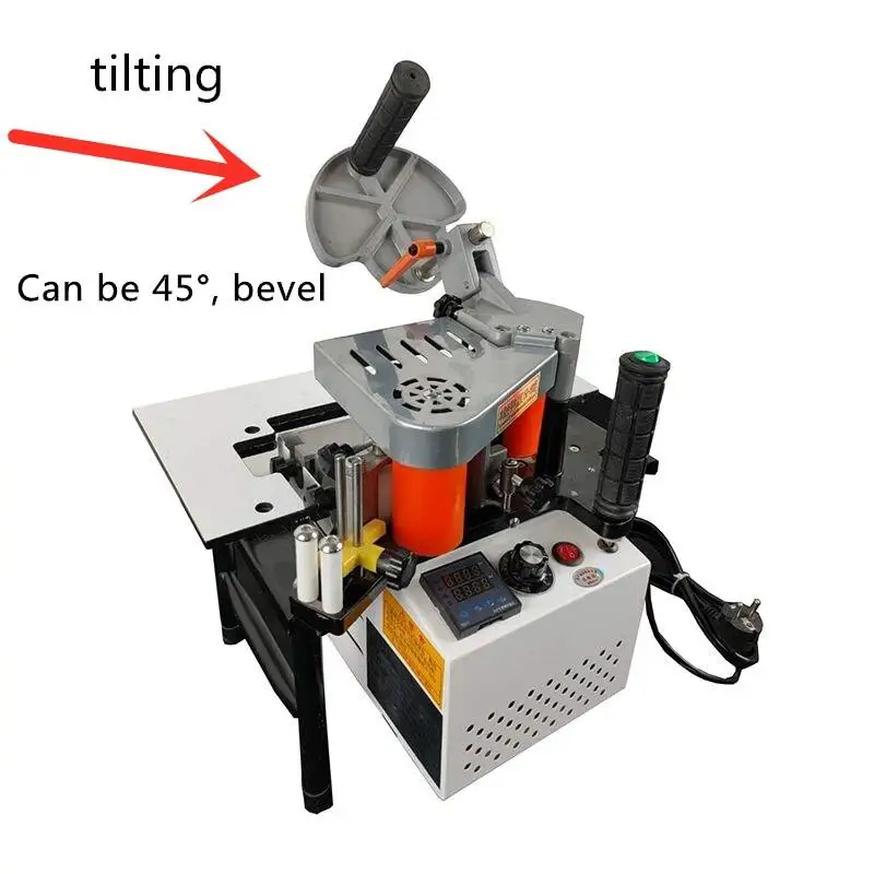 Woodworking Edge Banding Machine Mini Portable Can Be 45 Bevel 220V / 110V 1200W