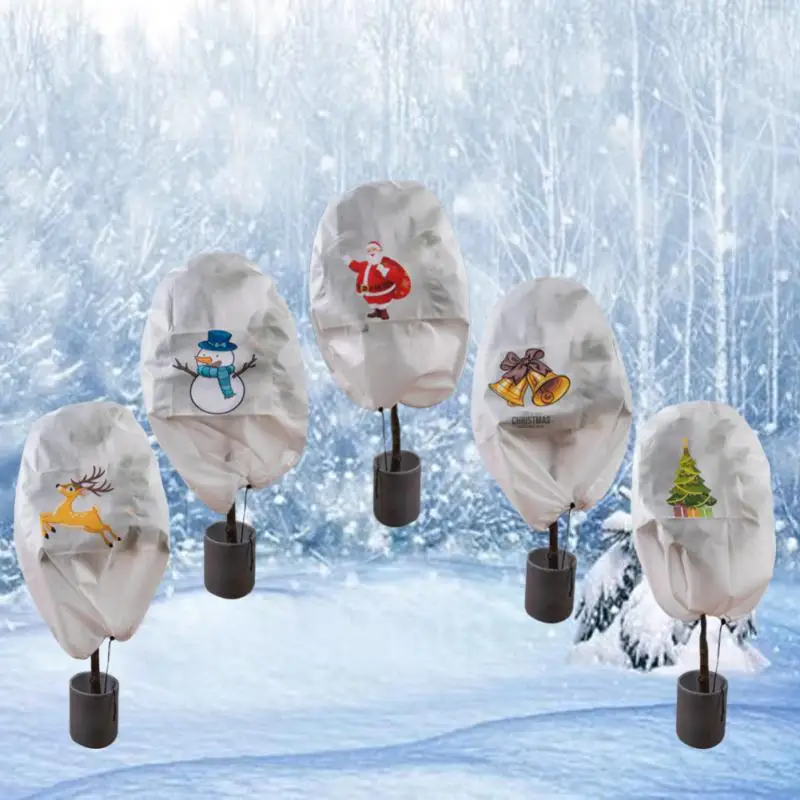 

Зимняя защита растений на шнурке, защита от холода, нетканый Теплоизоляционный чехол для двора, садовых растений, маленьких фруктовых дерев...