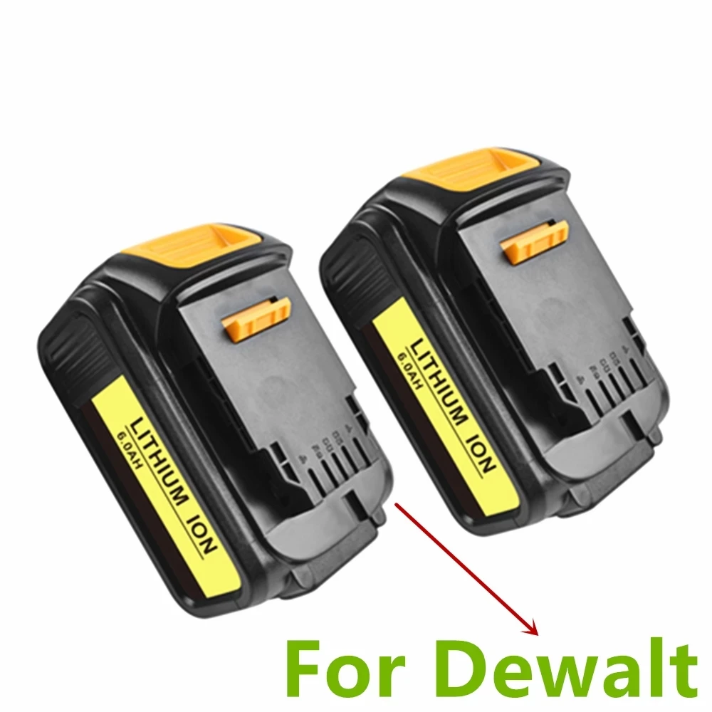 

100% New18V 6000mAH Lithium Battery for DeWalt Power Tools DCB184 DCB200 Rechargeable Electric Tool Set Lithium Ion Battery