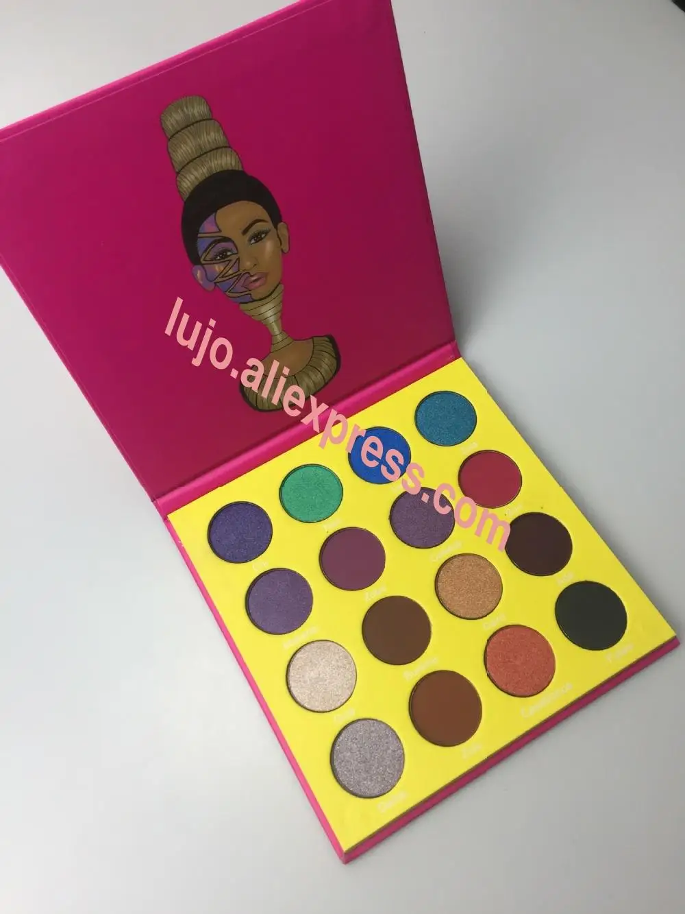 16 цветов маскарадные тени для век макияжные палитры матовые мерцающие высокие