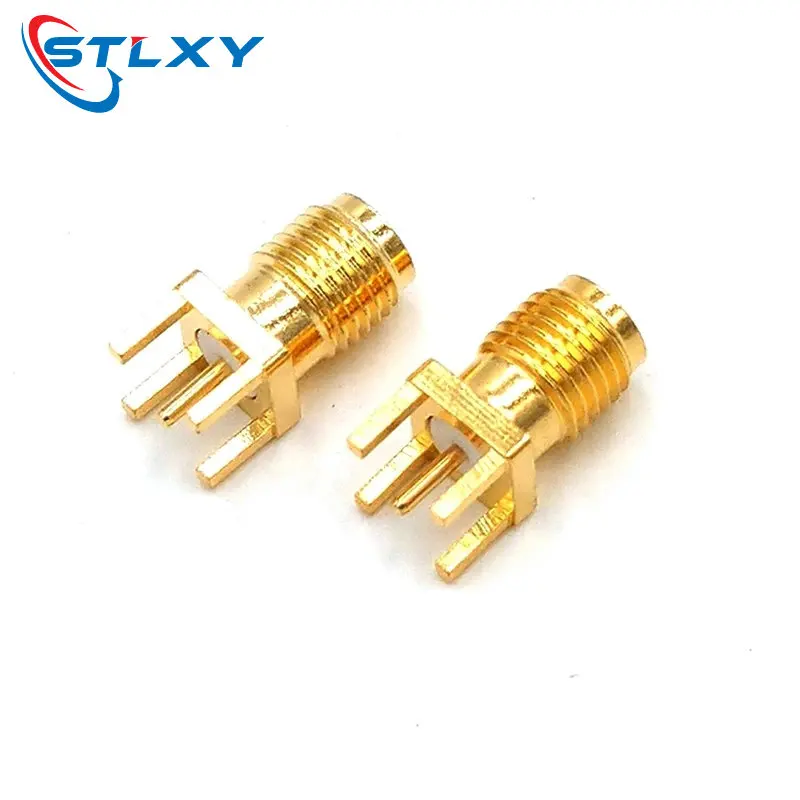 5 шт. гнездовой разъем SMA припой гайка край зажим для печатной платы прямое