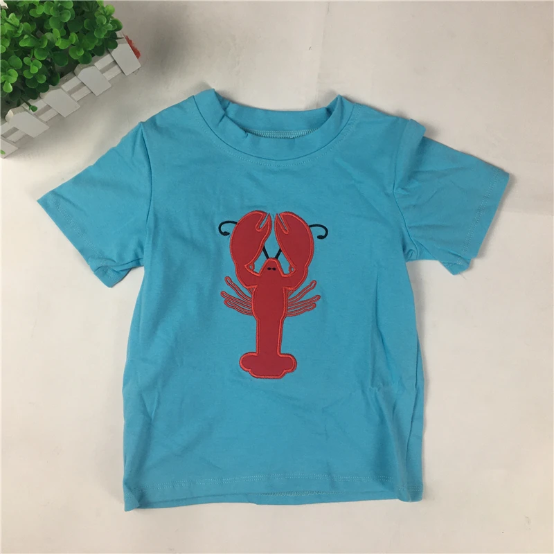 Puresun/высококачественные комплекты летней одежды с вышивкой Омаров для мальчиков