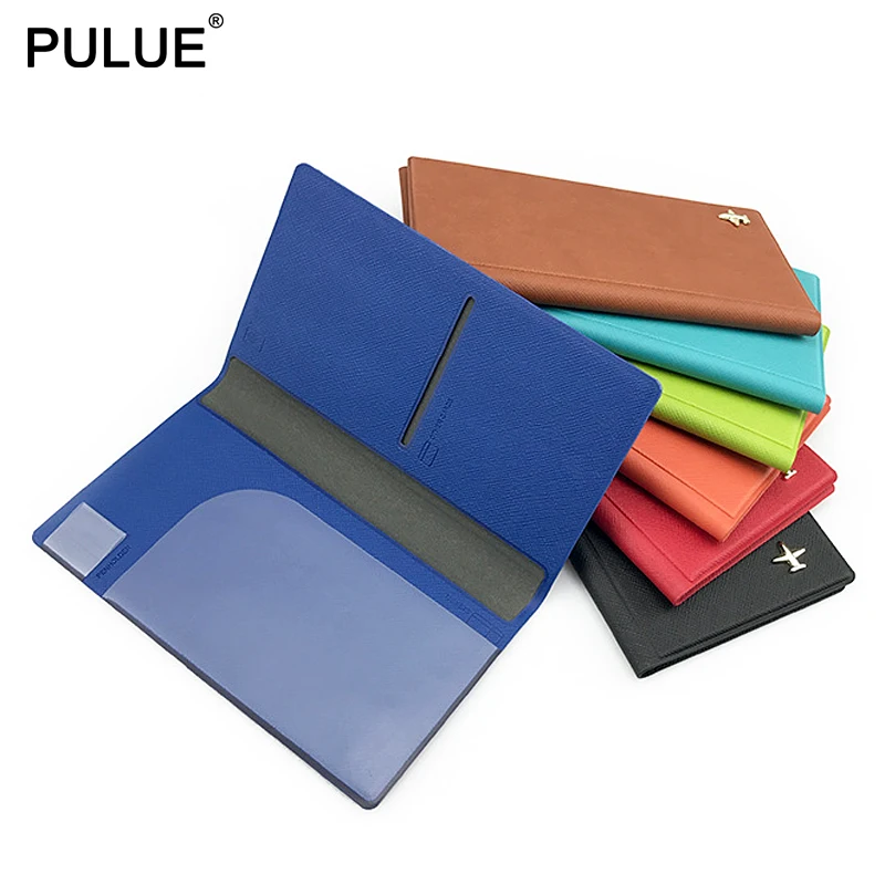 Длинные обложки для паспорта женщин и мужчин футляр из искусственной кожи