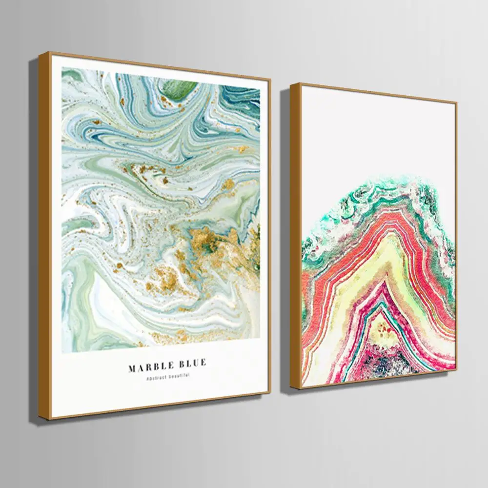 

Color Crystal Line Canvas Painting Nordic Luxury Pattern Wall Art Poster Modern Inspirational Quotes Home Decoration Living Room