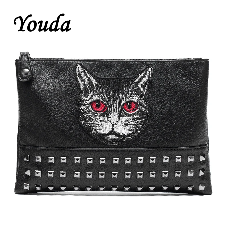 Youda 2019 новая Индивидуальная сумка-клатч с рисунком кота повседневные унисекс