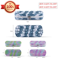 camouflage pencil cases zipper storage bags pop fidget toys for kids girls simple dimple push sensory figet toy antistress game