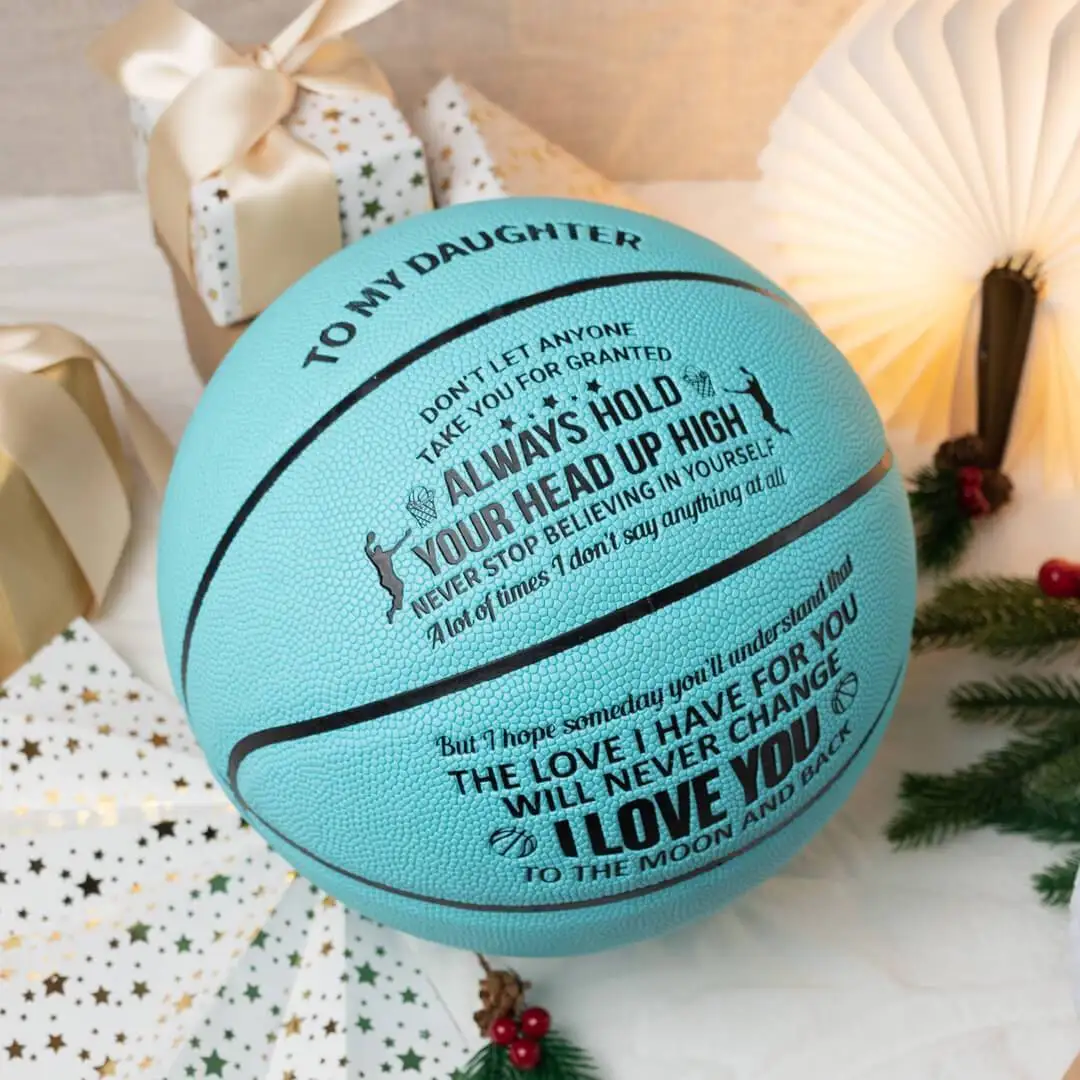 

To My Daughter - You Will Never Lose - Basketball With Net Bag+ Needle