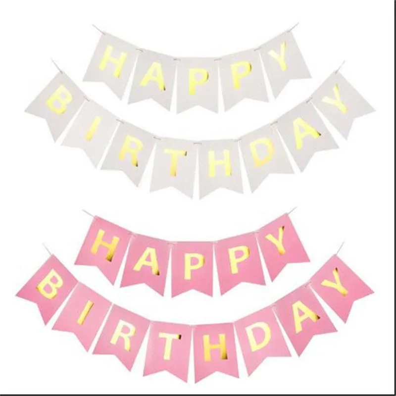 

HAPPY BIRTHDAY Letter Bunting Banner String Flags Party Decor Children's Day Party Party Baby Shower Bitthday Decoration