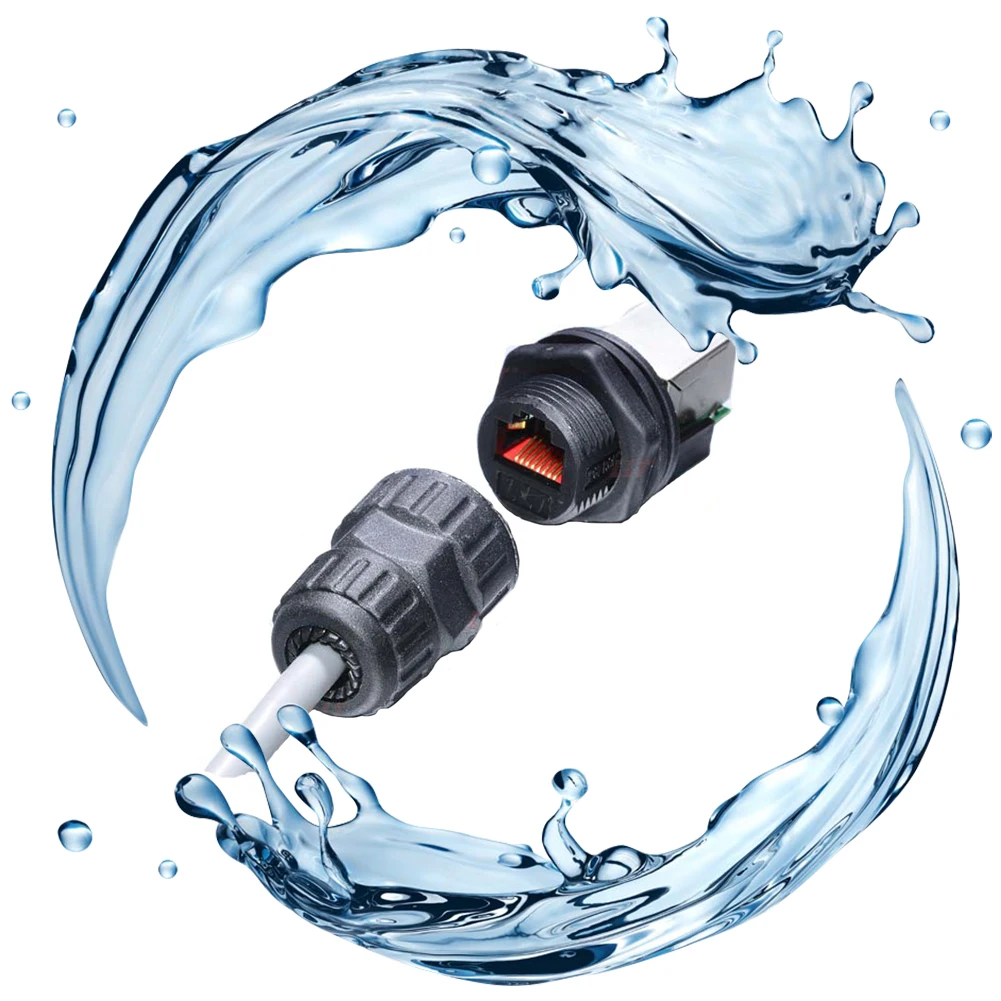 IP68 RJ45 компьютерная Локальная зона 8 ядер Ethernet водонепроницаемый легко установить