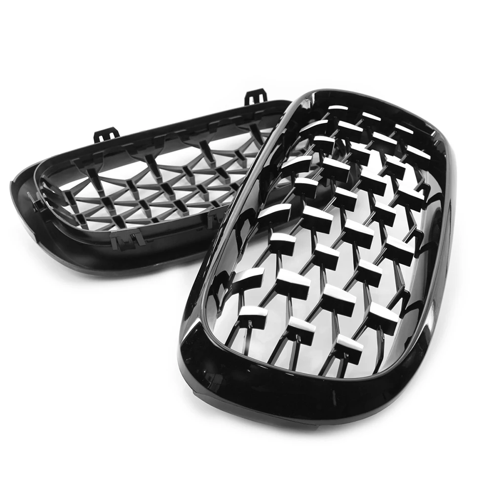 1 пара Левая Правая глянцевая черная передняя решетка почек для BMW X5 F15 2014 2016