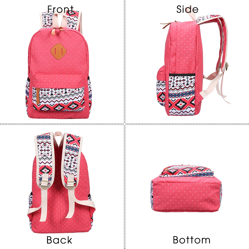 TTOU Стильный Холщовый Рюкзак с принтом женские школьные сумки для