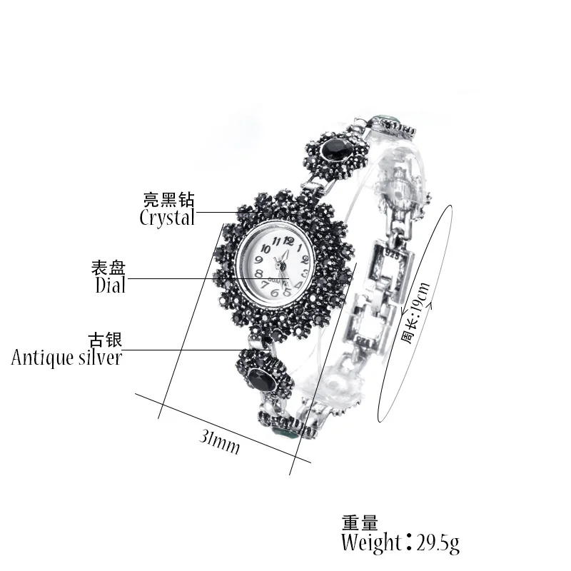 Часы женские кварцевые с круглым браслетом аксессуары для часов серебряным