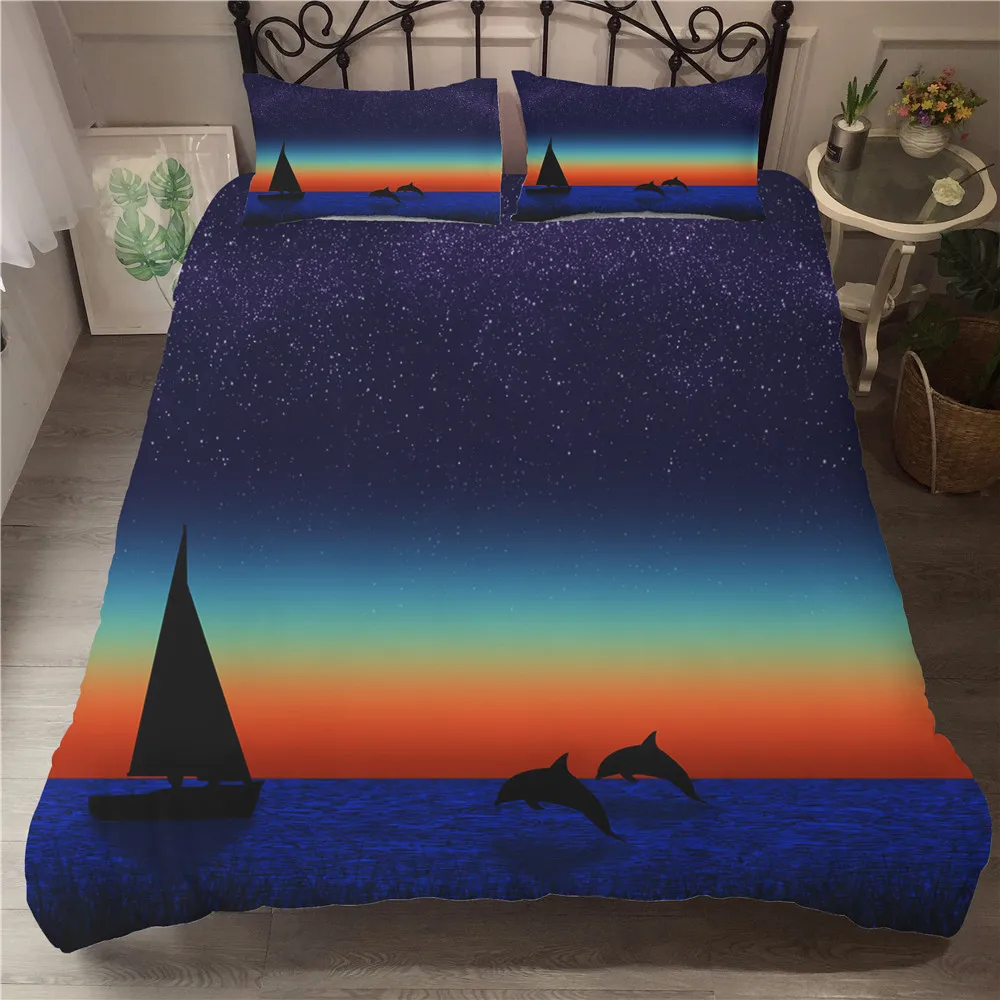 

Комплект постельного белья с 3d рисунком метеорита, пододеяльником и наволочкой