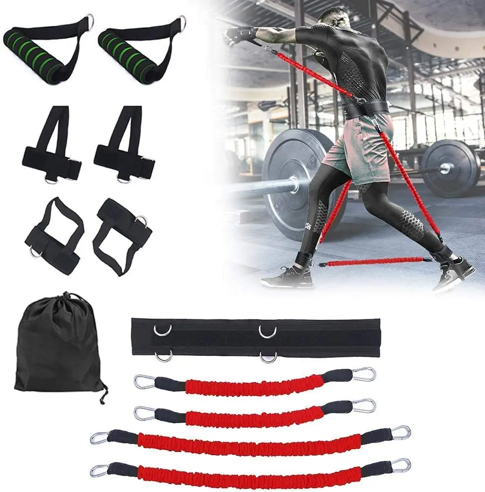 

Body Exercise Resistance Band Set Leg Strength Boxing Training Jump Fitness Crossfit Pull Rope Booty Bouncing Trainer Set