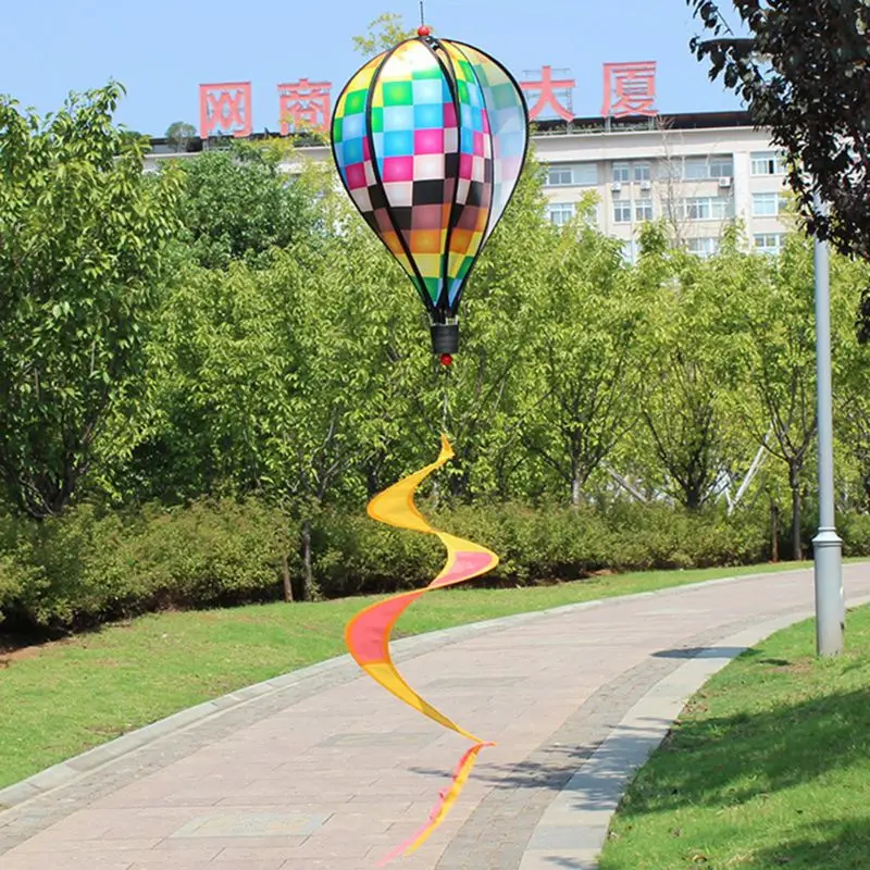 

G2AD Hot Air Balloon Toy Windmill Spinner Garden Lawn Yard Ornament Outdoor Party Favor Supplies