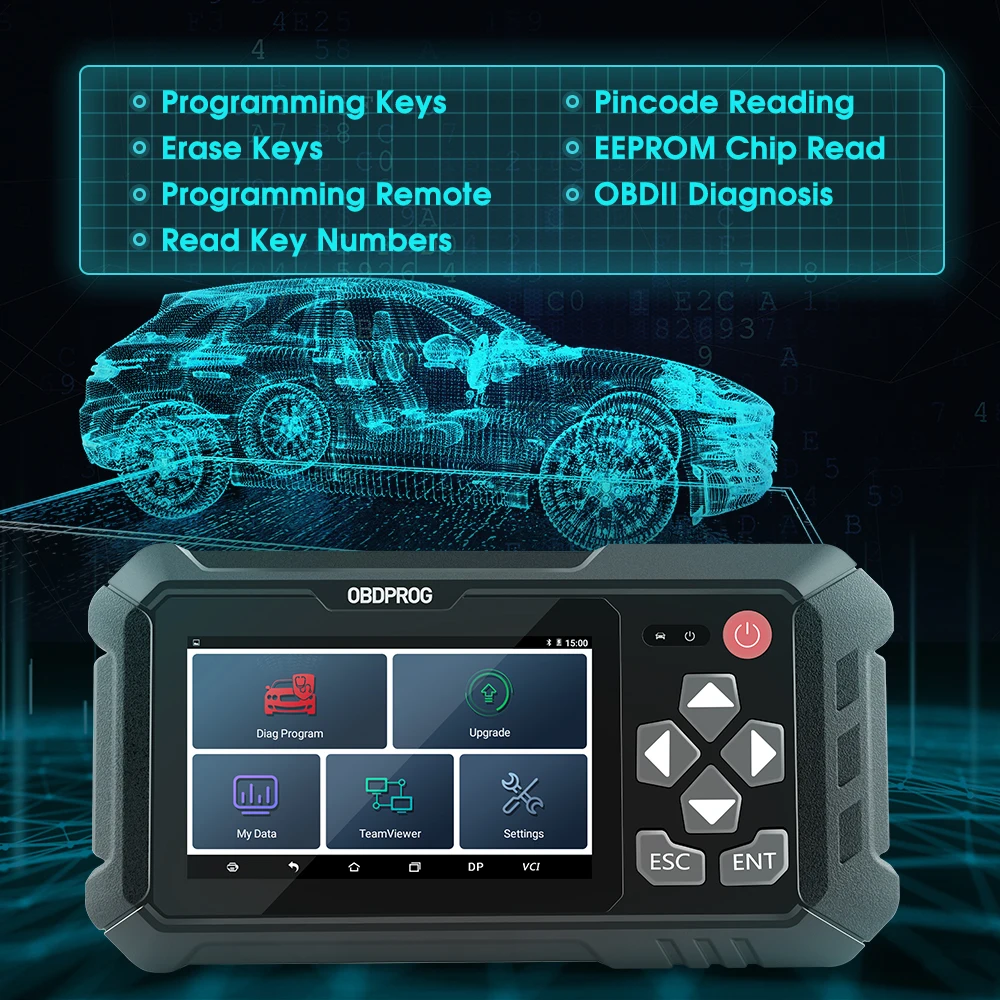 OBDPROG 501 Wifi дистанционный ключ Master EEPROM Pin кодовые ключи IMMO Obd2 сканер программатор