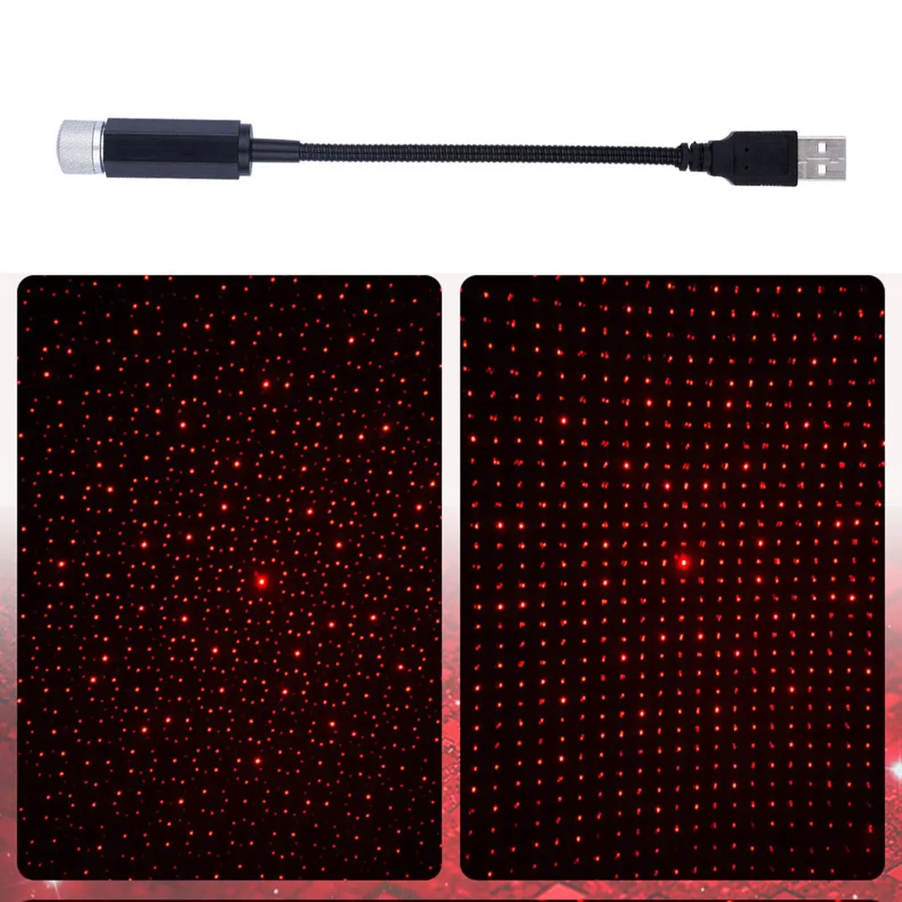 Outdoor USB Auto-rotating Starry Sky Light Projector Car Atmosphere Free Wiring Interior Flashing | Автомобили и мотоциклы