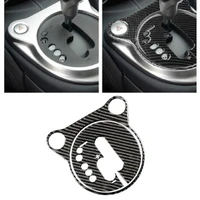 carbon fiber sticker gear shift speedometer cup holder radio navigation center console trim fit for nissan 370z z34 2009 2020