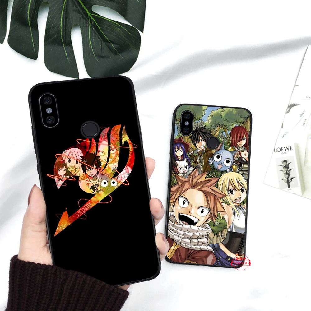 Manga Fairy Tail Silicone Case for Redmi Note 4X 5 Pro 6 5A Prime 7 8 |